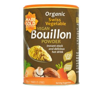 Marigold Organic and Less Salt Swiss Vegetable Vegan Bouillon Powder (140g)