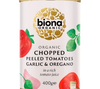 Biona Organic Chopped Tomatoes With Garlic & Oregano (400 gr)