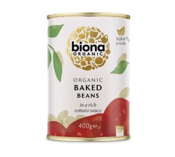 Biona Organic Baked Beans in Rich Tomato Sauce (400 g)