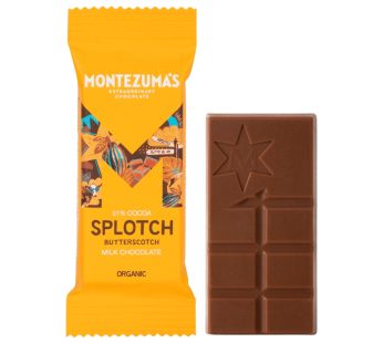 Montezuma’s Splotch Organic Milk Chocolate With Butterscotch (90 gr)
