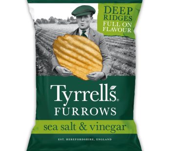 Tyrrells Furrows Sea Salt & Vinegar Potato Crisps (150 gr)