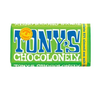 Tony’s Chocolonely Dark Almond Sea Salt (180g)