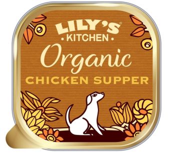 Lily’s Kitchen Dog Organic Chicken & Spelt Supper Tray (150 gr)