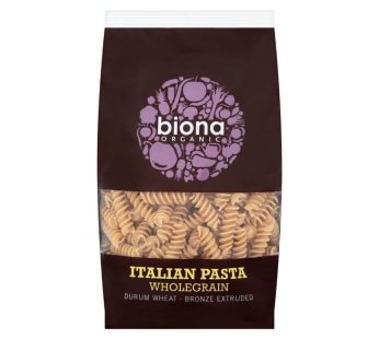 Biona Organic Bronze-Extruded Wholewheat Fusilli (500 g)
