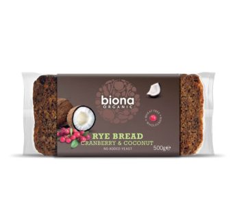 Biona Organic Cranberry & Coconut Rye Bread (500 g)