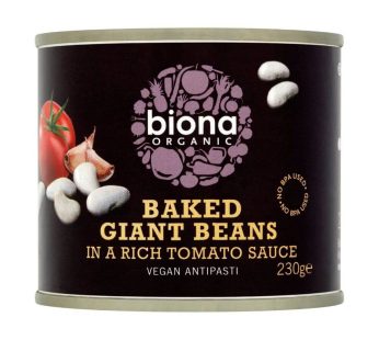 Biona Organic Giant Baked Beans in Tomato Sauce (230 g)
