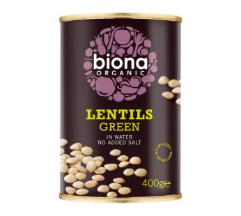 Biona Organic Green Lentils In Water (400 g)