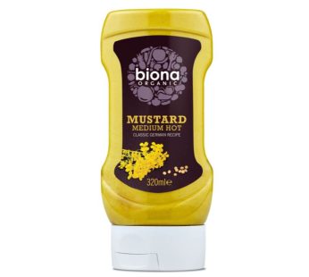 Biona Organic Mustard Medium Hot (320 ml)
