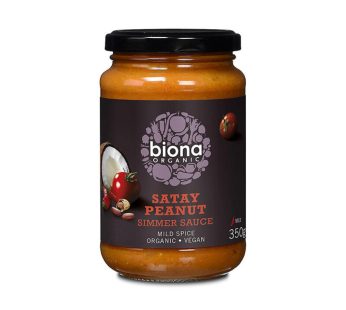 Biona Organic Satay Spicy Peanut Simmer Sauce (350 g)