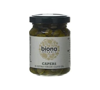 Biona Organic Capers In Extra Virgin Olive Oil Organic (120 ml)