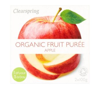 Clearspring Organic Apple Puree (2×100 g)