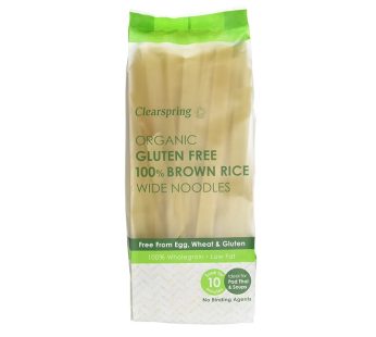 Clearspring Organic Gluten Free Brown Rice Wide Noodles (200 g)