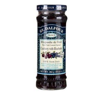 St. Dalfour Cranberry With Blueberry Spread Jam (284 g)