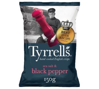 Tyrrells Potato Chips Sea Salt & Crushed Black Pepper (150 g)