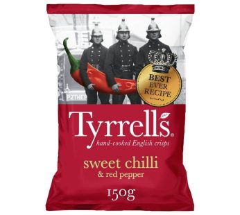 Tyrrells Sweet Chilli & Red Pepper Hand Cooked Potato Crisps (150 g)