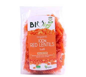 Biokey 100% Red Lentils Fusilli (250 g)
