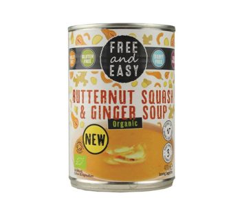 Free And Easy Organic Butternut Squash & Ginger Soup (400 g)