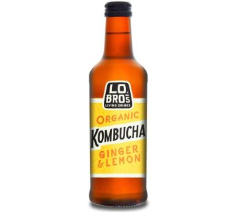 Lo Bros Organic Kombucha Ginger & Lemon (330 ml)