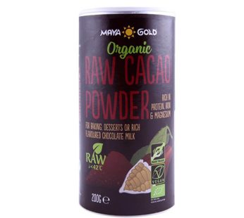 Maya Gold Organic Raw Cacoa Powder %12 (200 g)