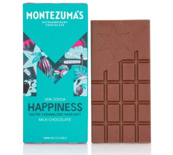 Montezuma’s 35% Cocoa Happiness Salted Caramelised Hazelnuts Milk Chocolate (90 g)