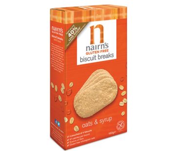 Nairn’s Gluten Free Oats & Syrup Biscuit Breaks (160 g)