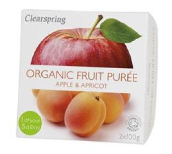 Clearspring Organic Fruit Puree Apple/Apricot (2x100g)