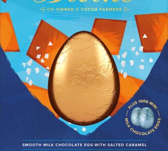 Divine Luxury Milk Chocolate Salted Caramel Easter Egg with Mini Eggs – 260g