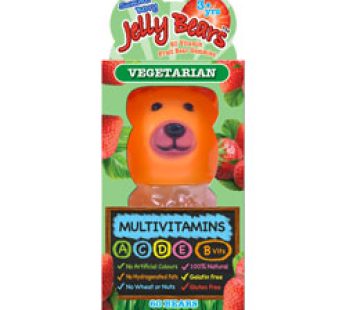 Jelly Bears, Vitamin Fruit Bear Gummies, Summer Berry Multivitamin